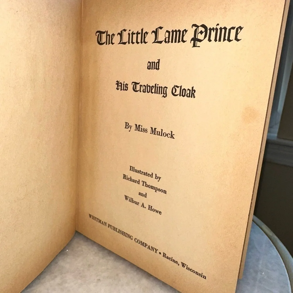 3/$25 The Little Lame Prince Book Vintage 1969